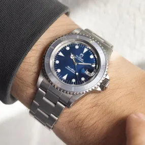 Tudor Submariner Date Blue Dial Ghost Bezel Ref 79090