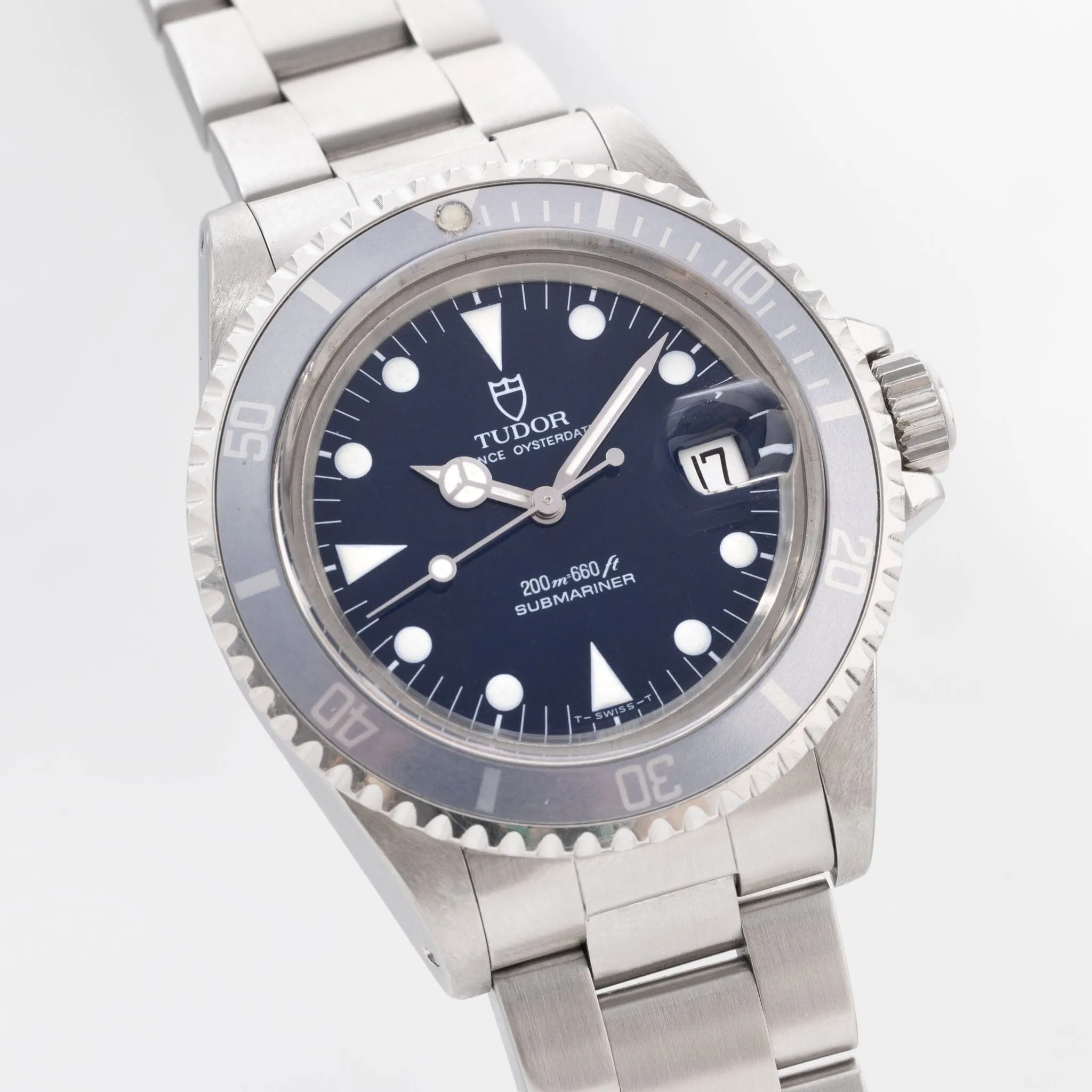 Tudor Submariner Date Blue Dial Ghost Bezel Ref 79090