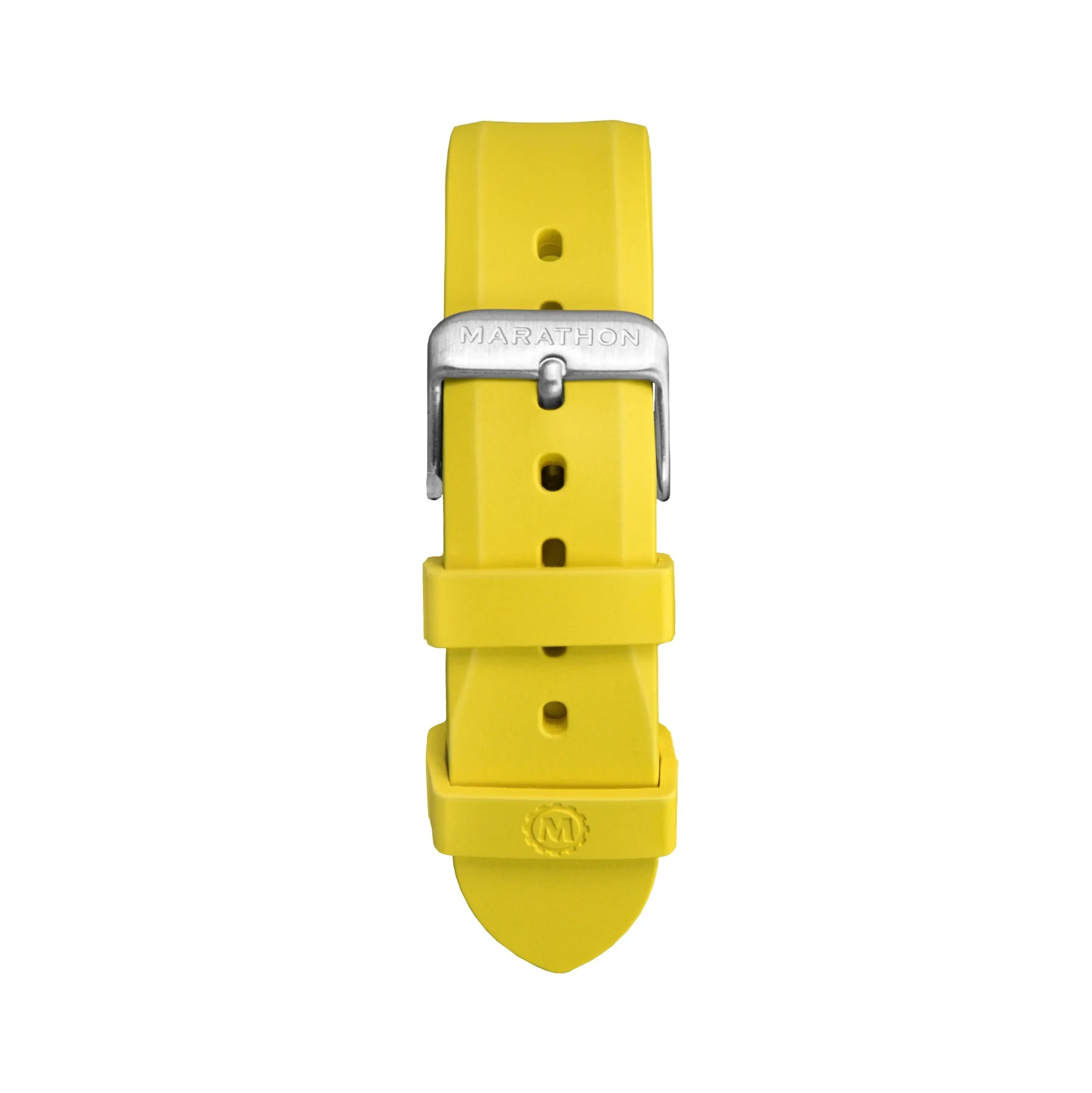 Two-Piece Rubber Dive Strap, Yellow, 20mm