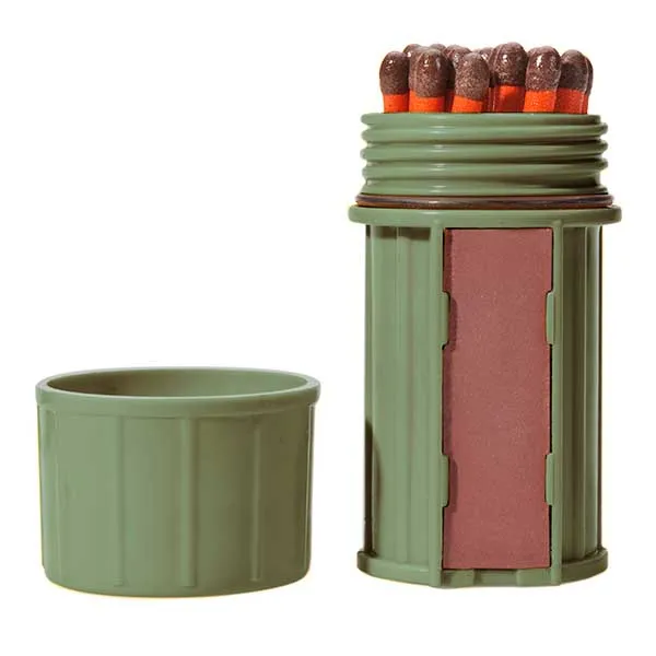 UCO Stormproof Matches in Container  Dark Green