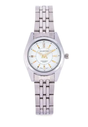 Valentino 20121693-SILVER - WHITE DIAL Stainless Steel Watch for Women