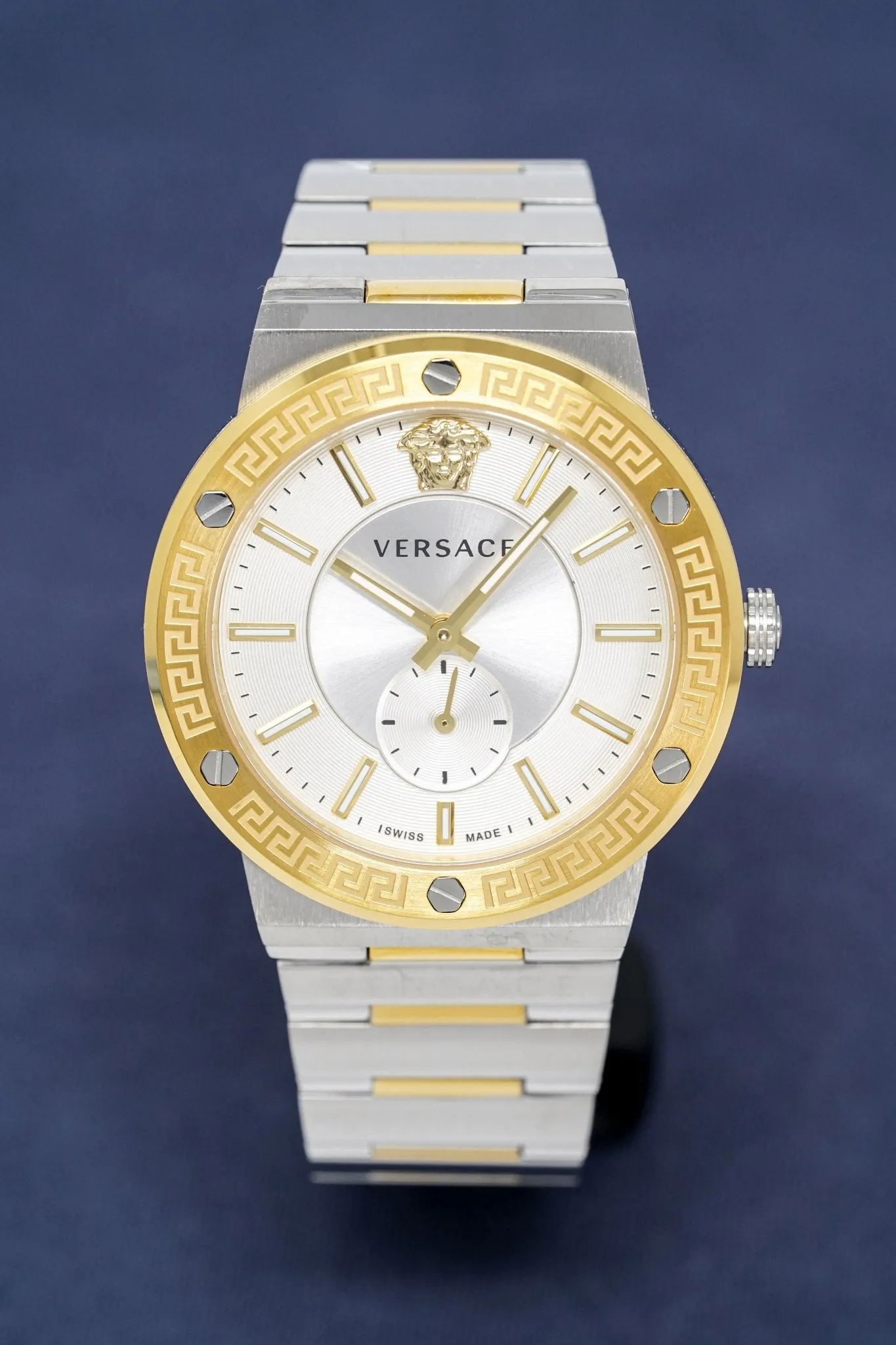 Versace Men's Watch Greca Logo Small Seconds Two-Tone VEVI00320