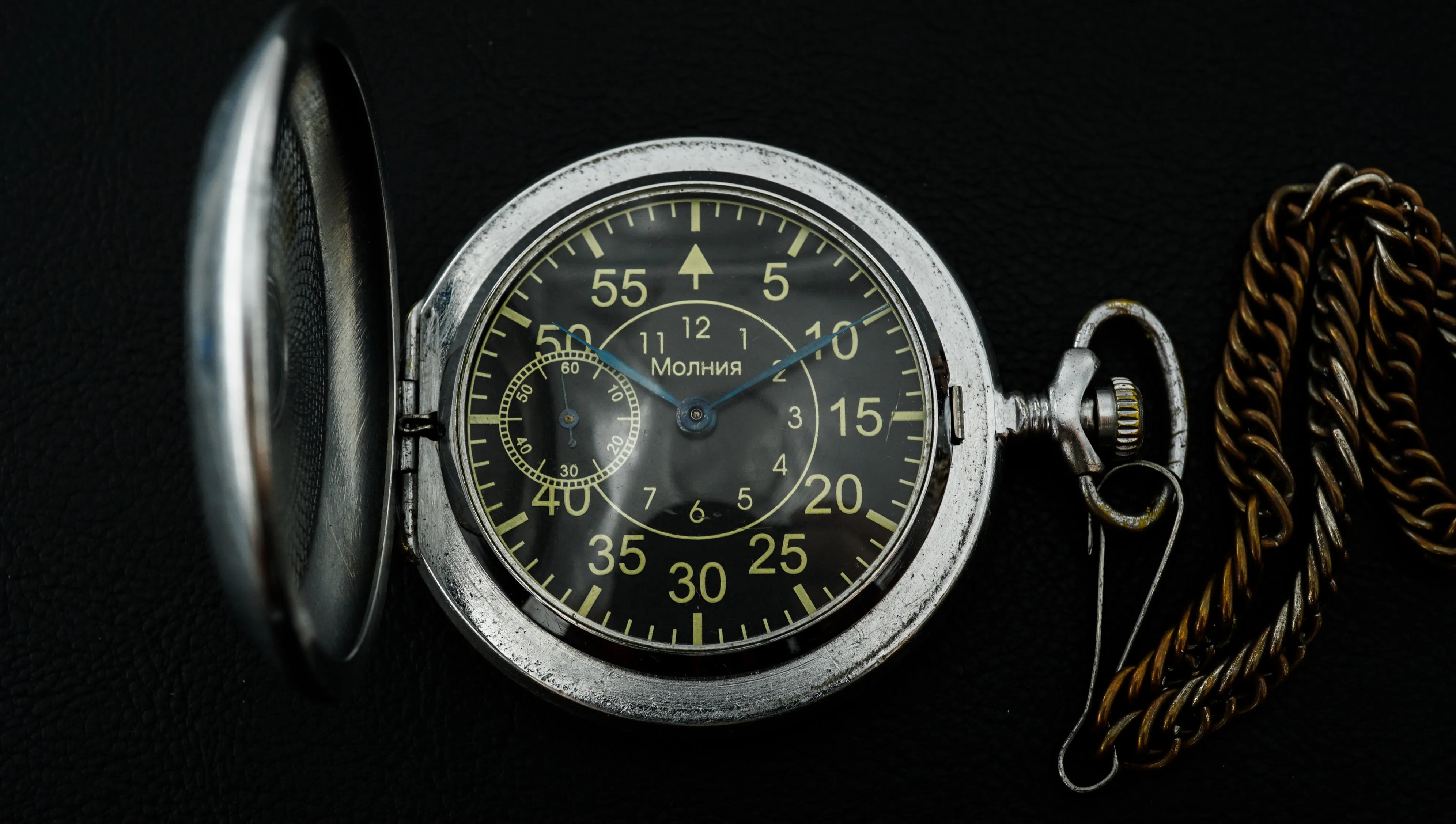 Vintage Molnija 3602 Pocket Watch