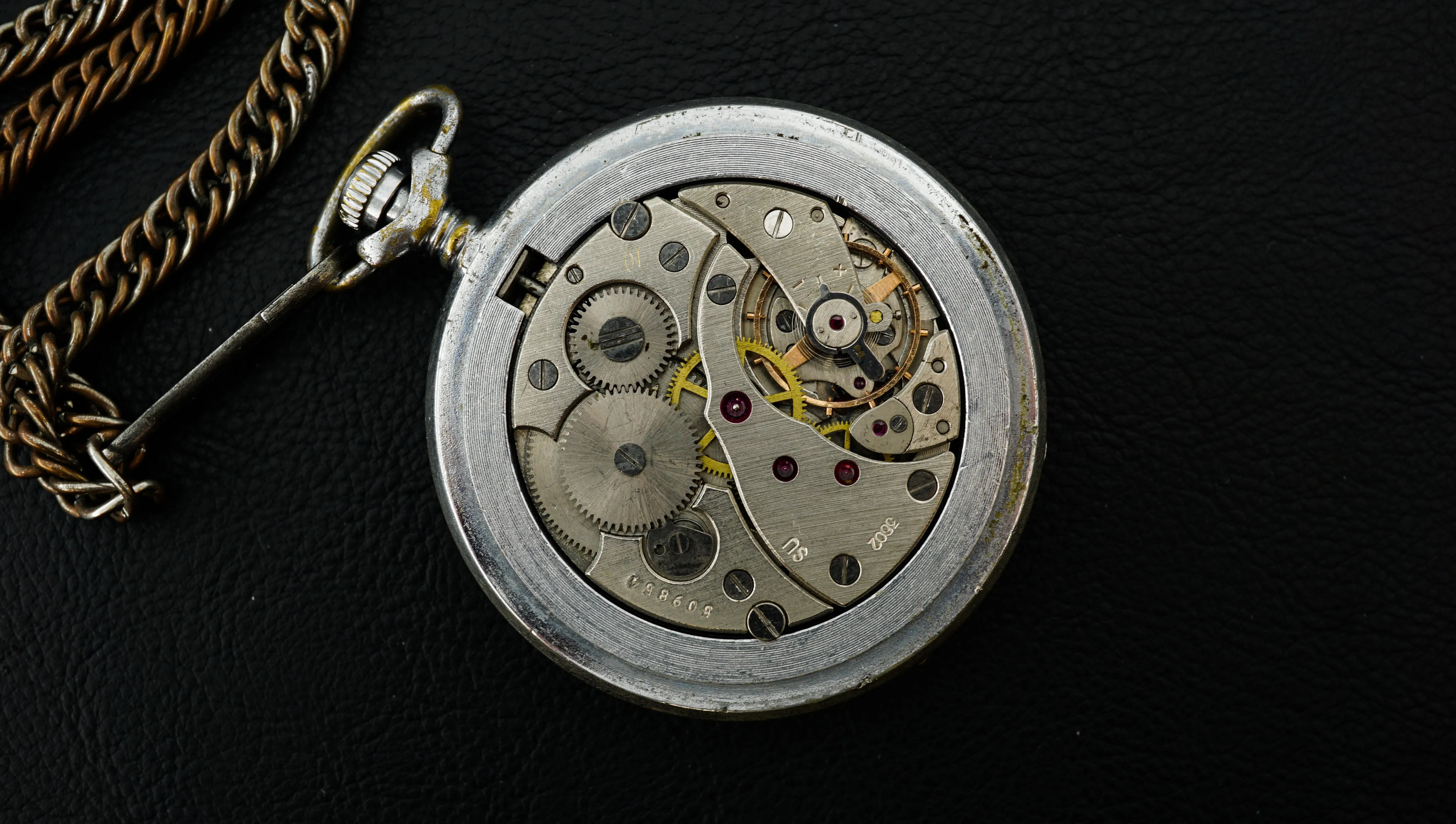 Vintage Molnija 3602 Pocket Watch