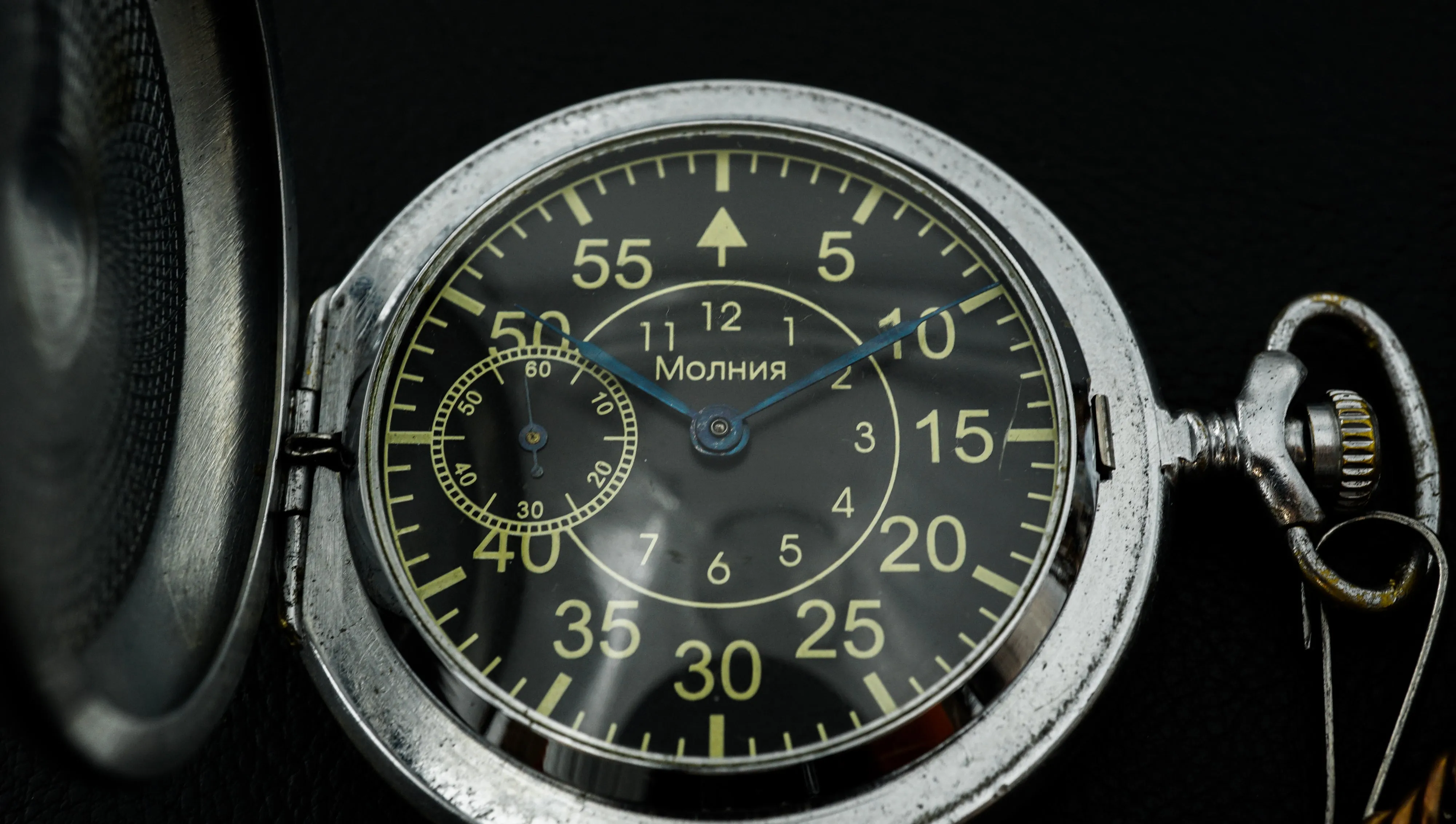 Vintage Molnija 3602 Pocket Watch