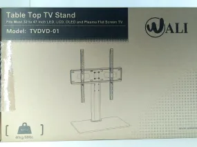 WALI Table Top TV Stand for LED, LCD, Plasma Flat Screen TVs