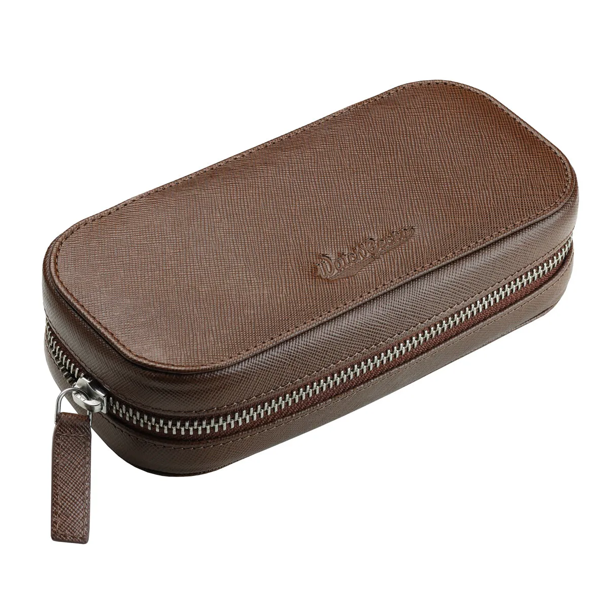 WatchGecko Dual Travel Watch Case - Brown