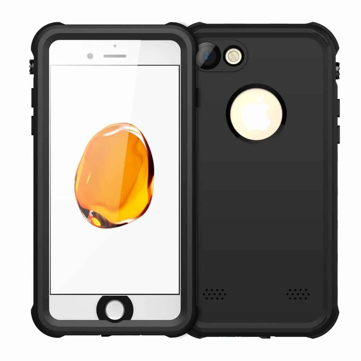 Waterproof iPhone 8 Plus Case - iPhone 8 Plus Waterproof Case (Black)