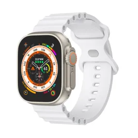 White Silicone Apple Watch Band 白色矽膠 Apple 錶帶 KCWATCH1255