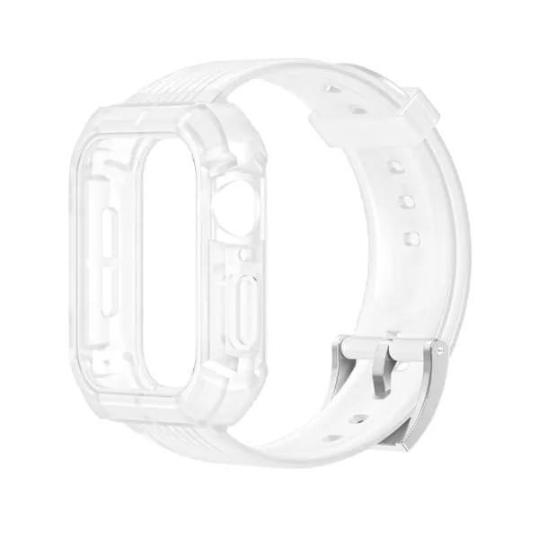 White TPU Apple Watch Strap   Case 白色塑膠Apple 錶帶   保護殼 KCWATCH1203