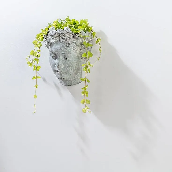 Woman Head Wall Planter