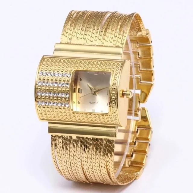 Women's Luxury Gold Steel Strap Watch