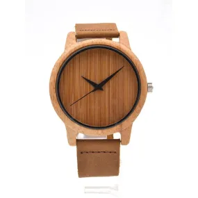 Women's Simple Sandalwood Quartz Watch