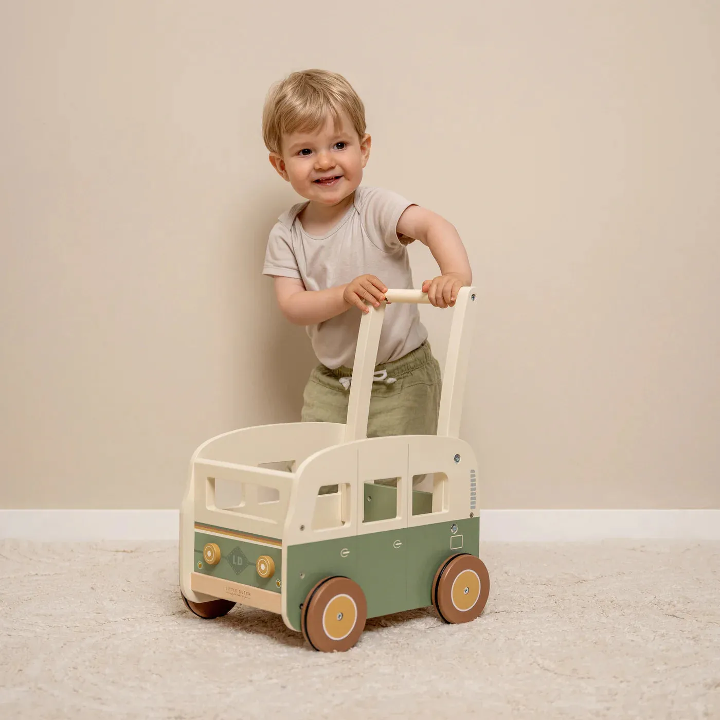 Wooden Vintage Walker Wagon