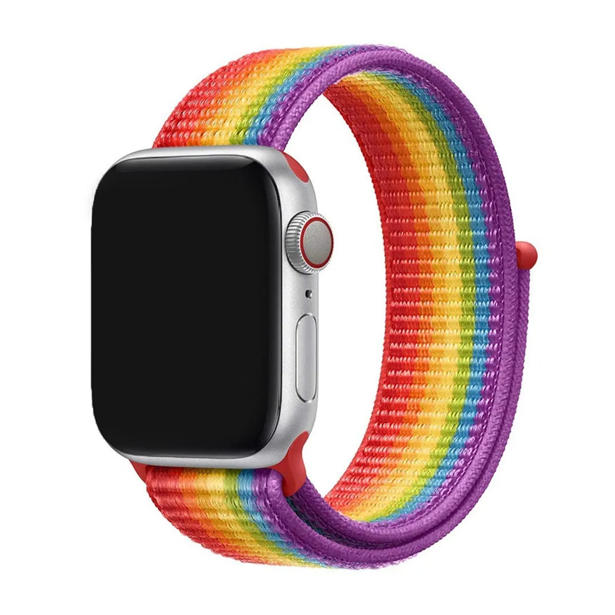 Woven Nylon Straps For Apple Watch-38/40/41mm New 2020 Edition (Red)