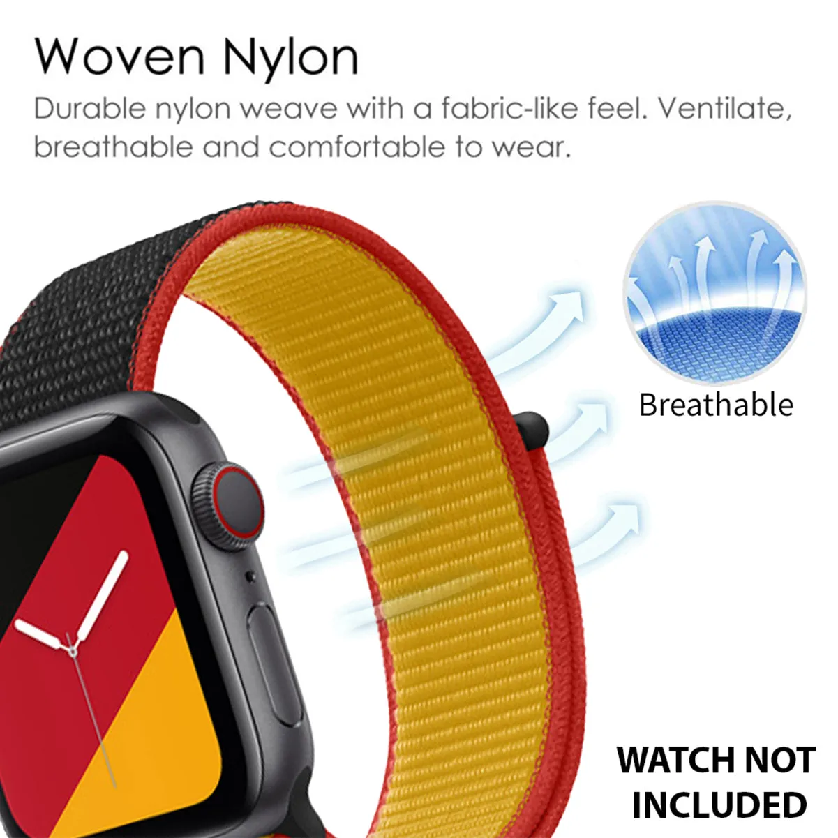 Woven Nylon Straps For Apple Watch-42/44/45/49mm-Germany