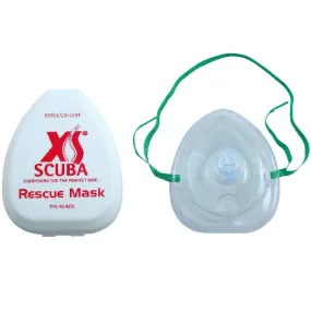 XS Scuba Pocket Rescue Mask With Case Accessories